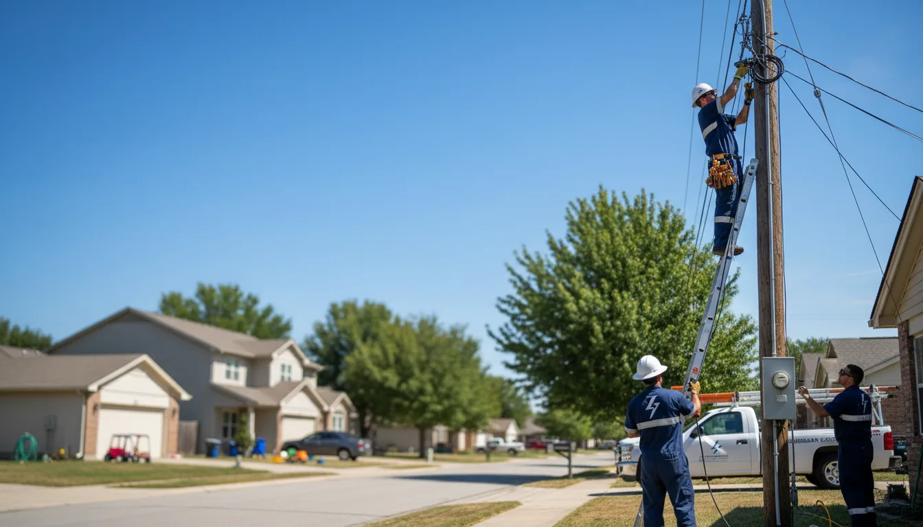 Residential electrician providing installation services in Burley, ID
